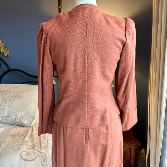 Vintage Rust Coloured Skirt Suit NWT - Picture 4 of 16